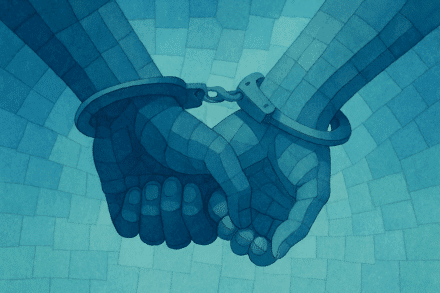 Clearview Treatment - Featured Image Codependent Relationships - Watercolor of hands linked by handcuffs