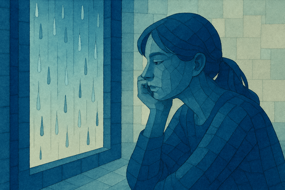Clearview Treatment - Featured image - BPD vs Bipolar - Watercolor painting of girl at window